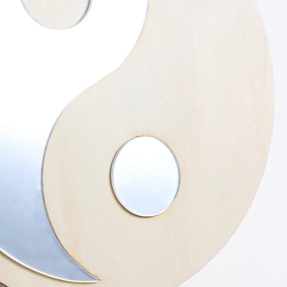 Yin Yang Wood Mirror