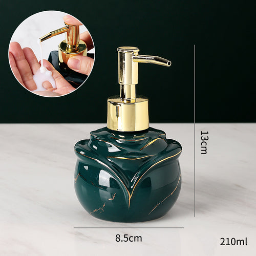 Elegant Solid Marble Soap Dispenser