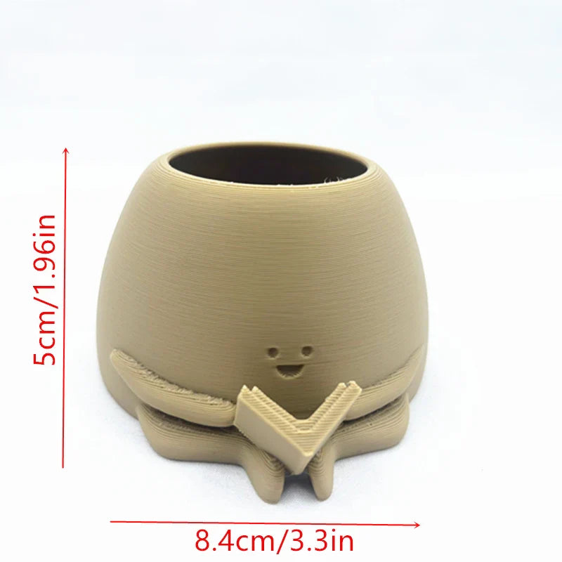 Cute Reading Book Pot