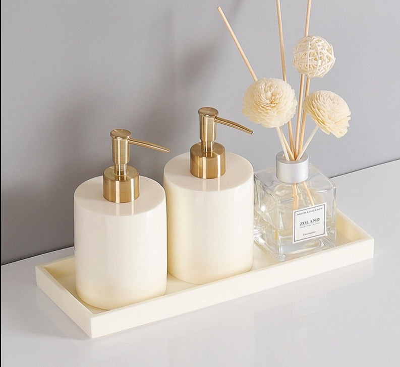 Beige Color Luxury Bathroom Accessory Set