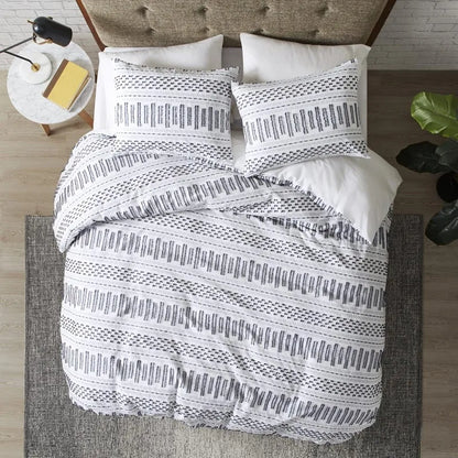 Mid-Century Geometric Bedding Set