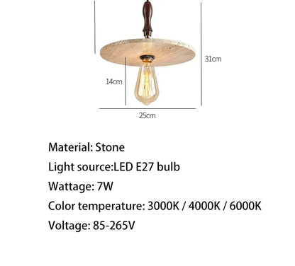 Medieval Style Stone Lamp