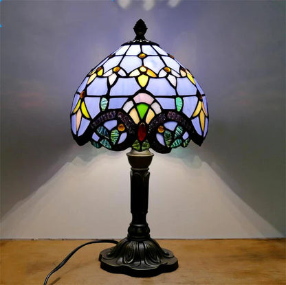 Vintage Stained Glass Desk Lamp