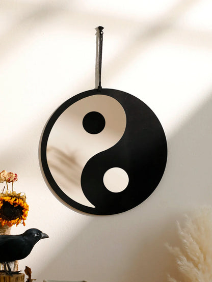 Yin Yang Wood Mirror