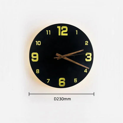 ChronoGlow LED Wall Clock Sconce