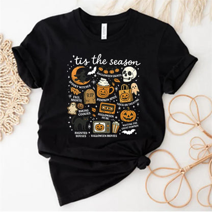 Tis The Season Shirt Retro Halloween Graphic Tee