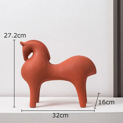 Modern Minimalist Horse Figurines