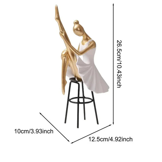 Nordic Style Ballet Girl Statue