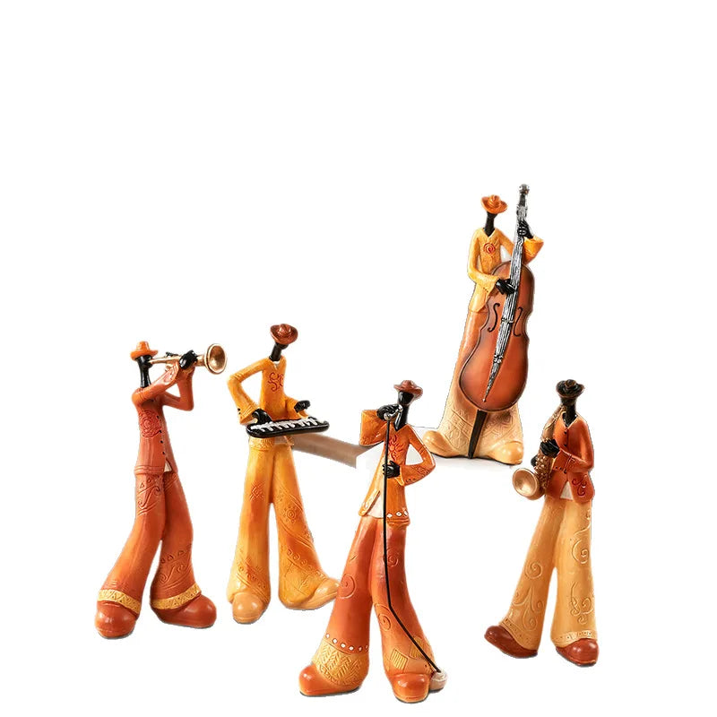 Musical Instrument Band Decor - Resin Living Room Sculpture Figurine Living Room Music music lover gift resin sculpture home decor Sculpture