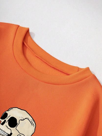 Skelett Herbst Vibes Sweatshirt