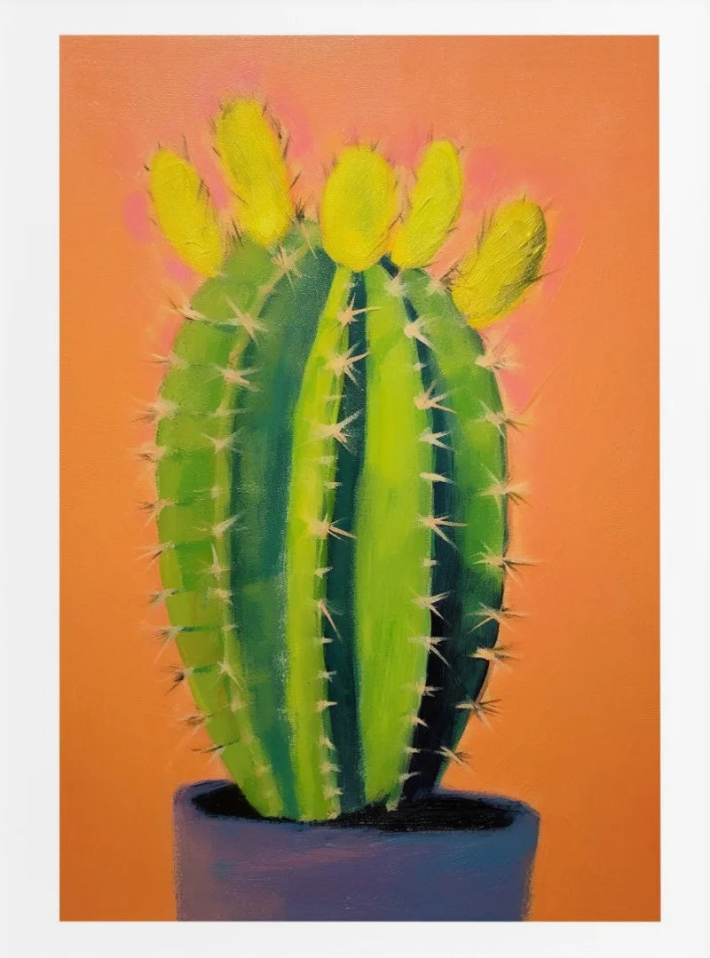 Cactus Bloom Collection Canvas Wall Art