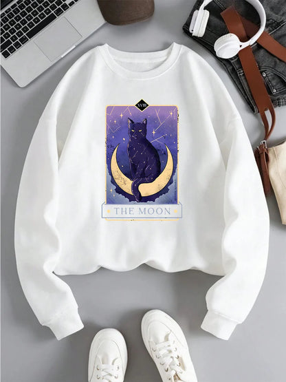 Sweat-shirt Carte de Tarot de la Lune