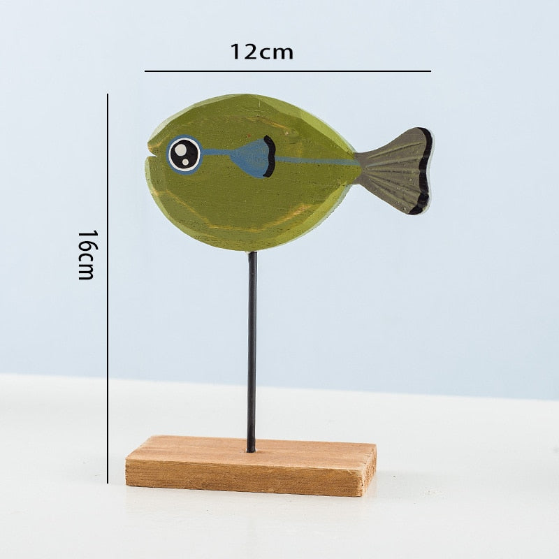 Wooden Fish Desktop Decoration