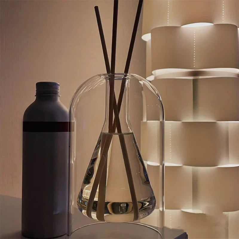 Transparent Glass Aromatherapy Diffuser Bottle