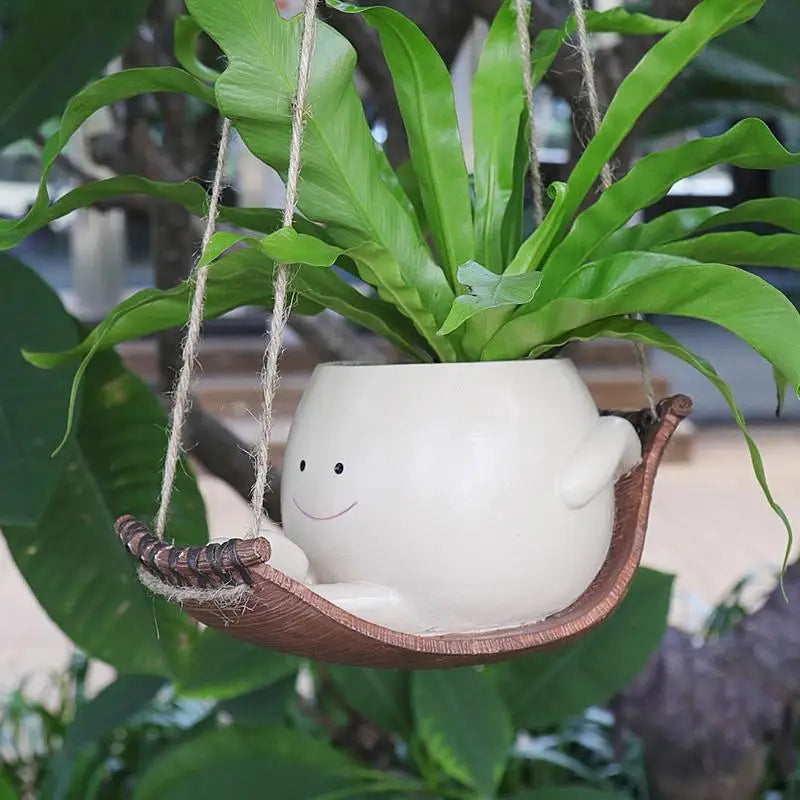 Smiling Swing Flower Pot