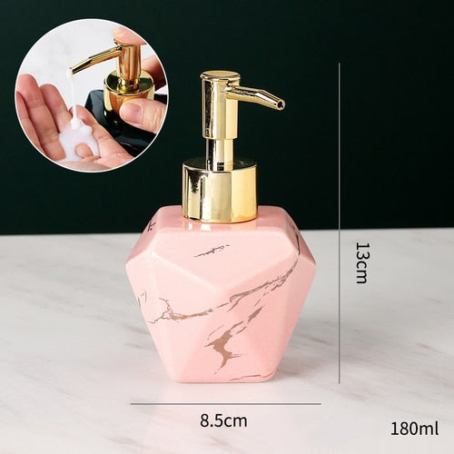 Elegant Solid Marble Soap Dispenser