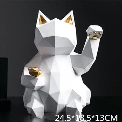 Nordic Style Geometric Lucky Cat