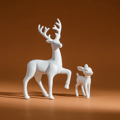 2 Piece Deer Figurine Set