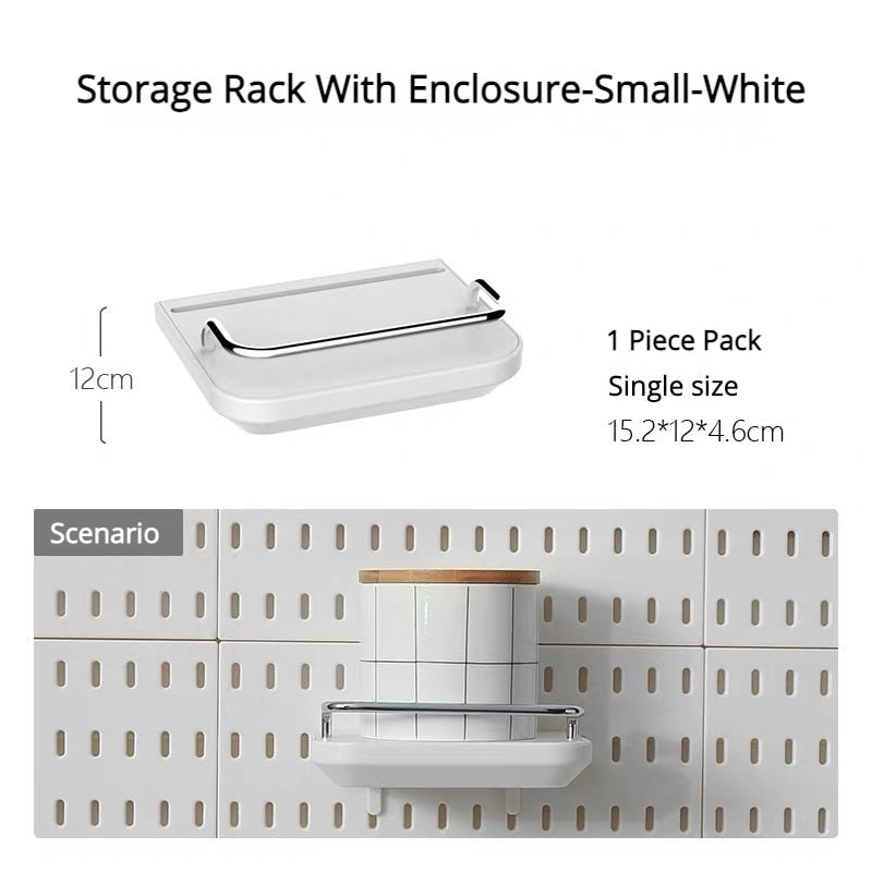 Organizzatore da parete con pannelli forati