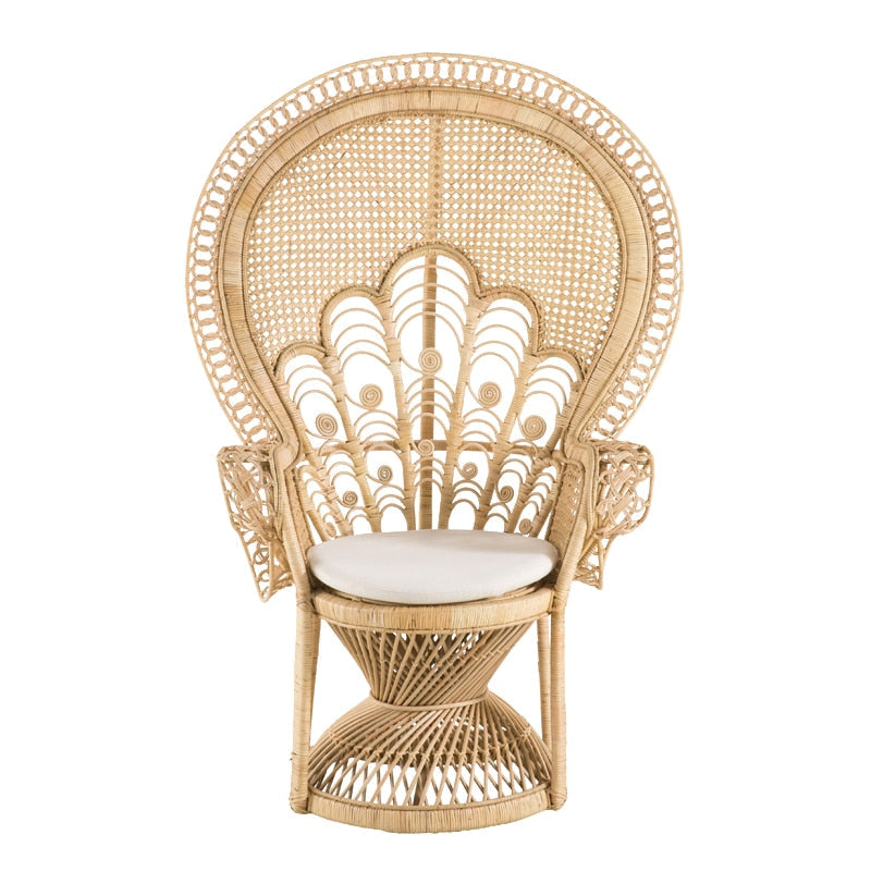 Rattan Peacock Backrest Chair