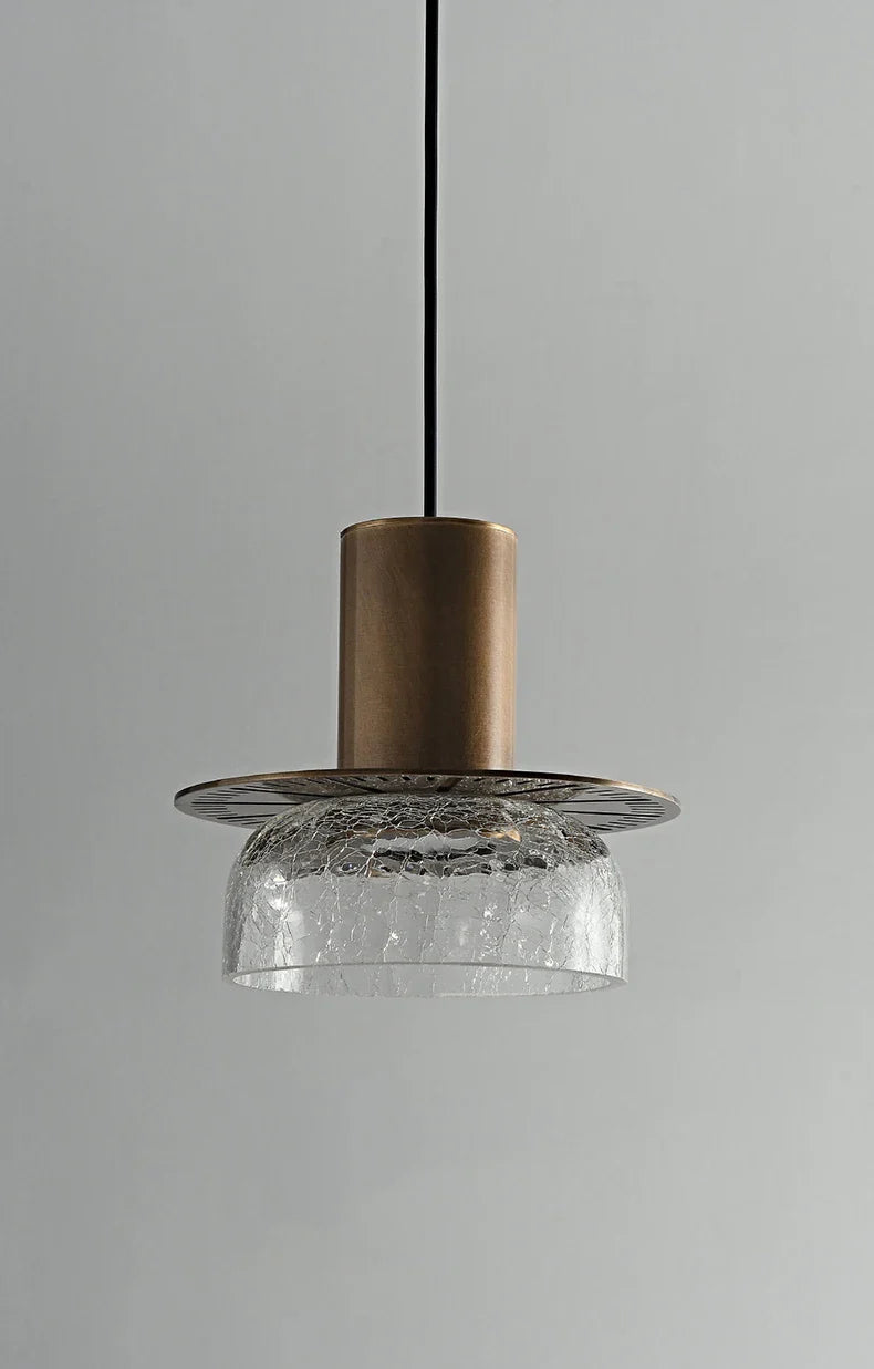 LumiVerre Cracked Glass Pendant