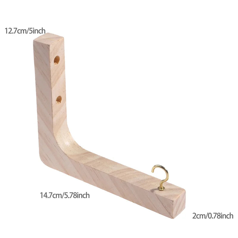 Natural Wood Hanging Bracket