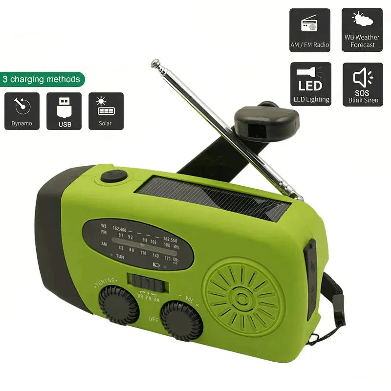 Radio solaire d'urgence