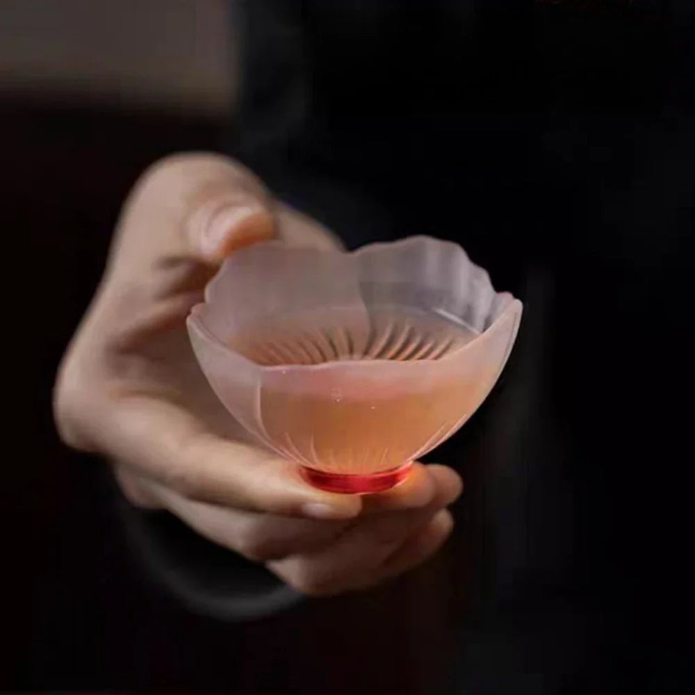 4 Pcs Glazed Sakura Bowls