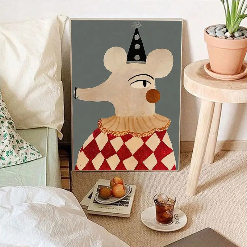 Vintage Cartoon Canvas Art