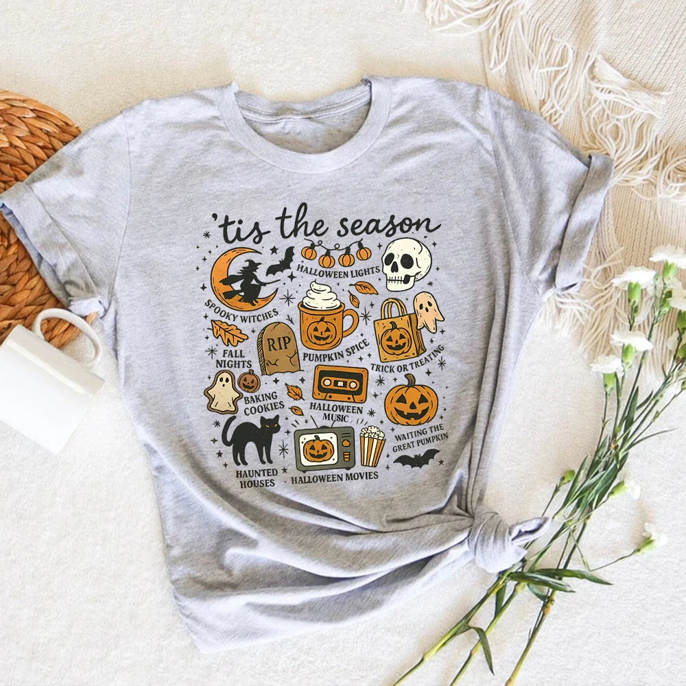 Tis The Season Shirt Retro Halloween Graphic Tee