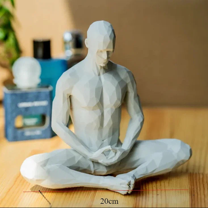 3D Printed Meditating Man Statue
