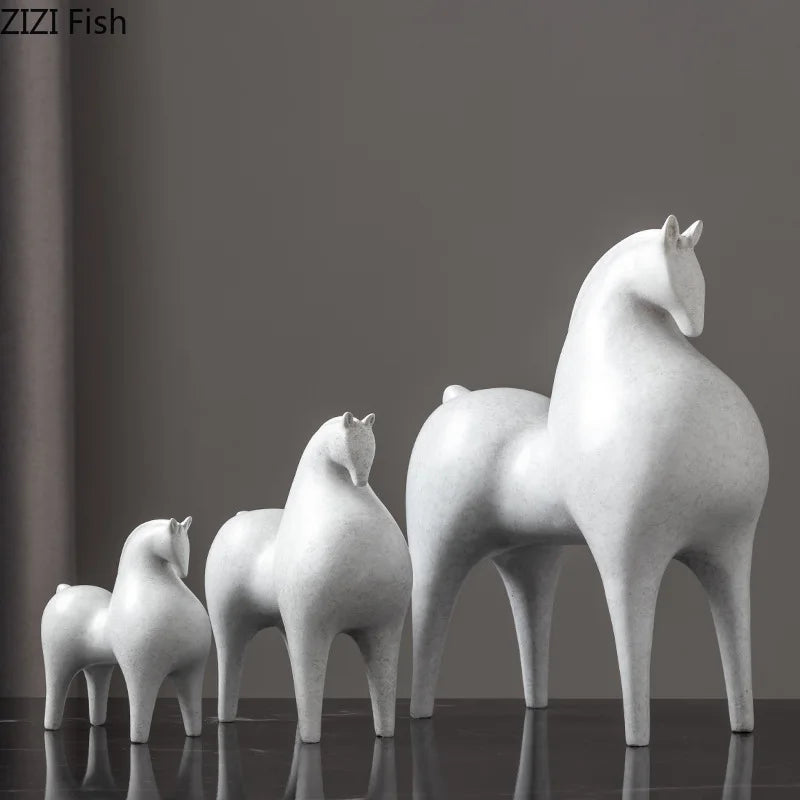 Modern Minimalist Horse Sculpture