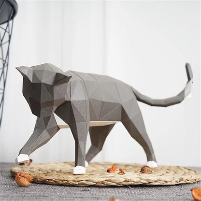 The Papercraft Purr-fection" 3D Cat Model Kit