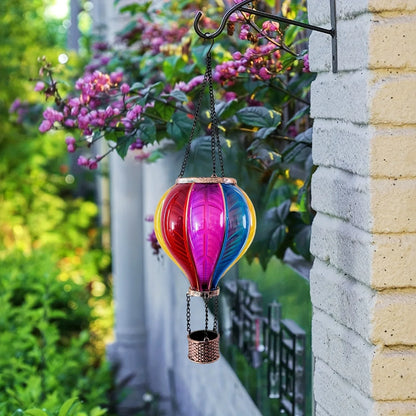 Lampada solare mongolfiera arcobaleno