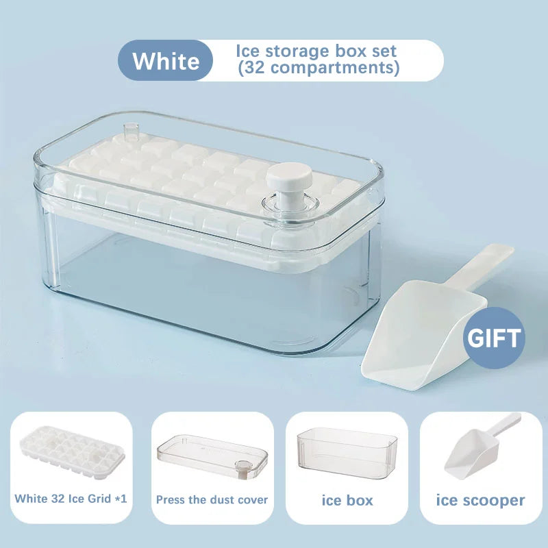 32 Grid Silicone Ice Cube Tray