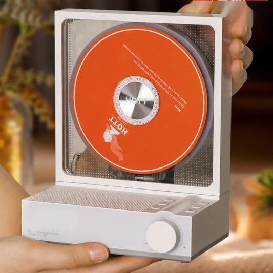 Retro-Bluetooth-CD-Player im Vinyl-Stil