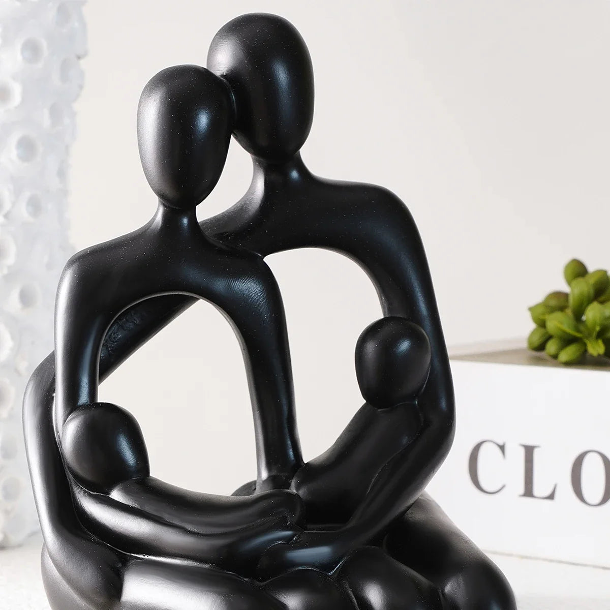 Modern Family Resin Sculpture