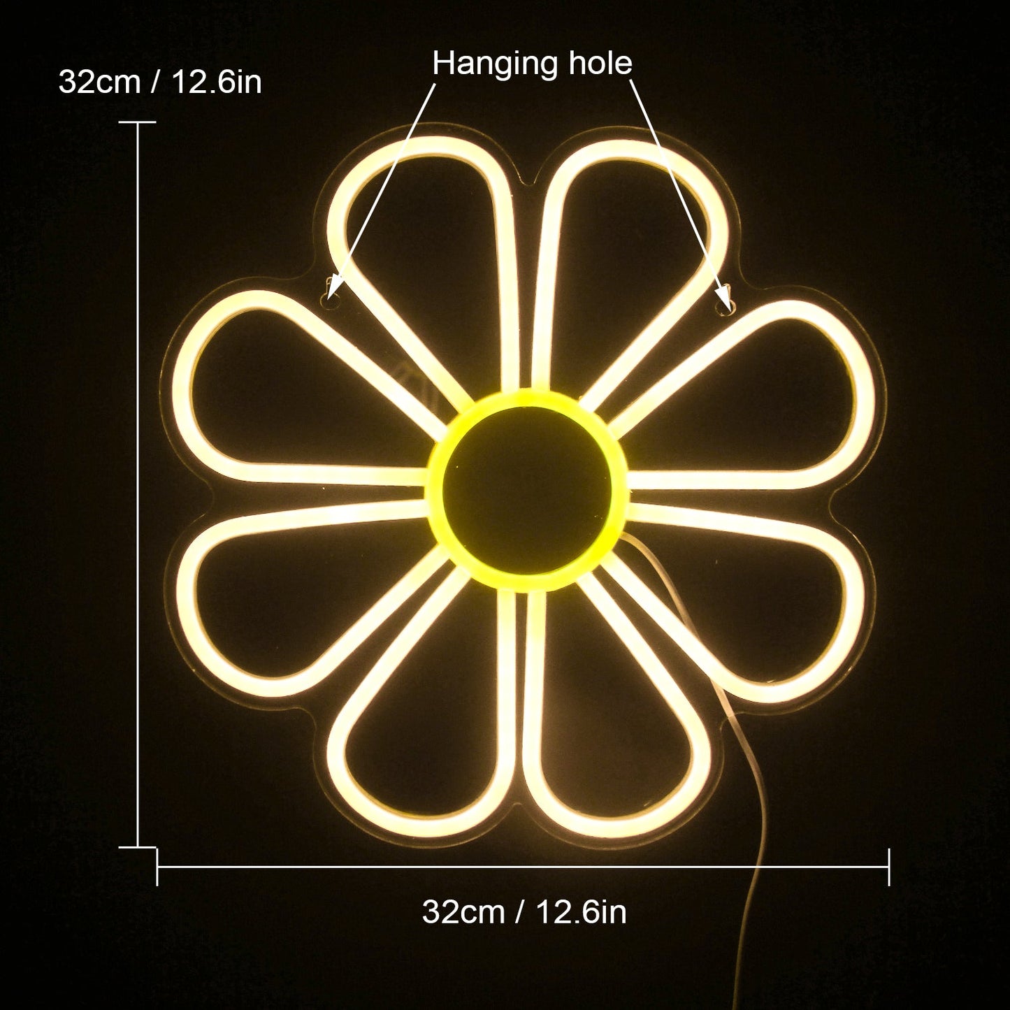 Cute Daisy Neon Light