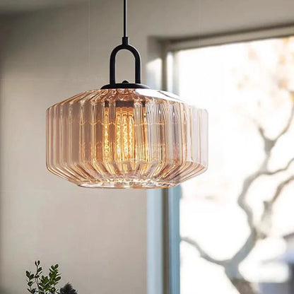 Retro Colored Glass Pendant Light