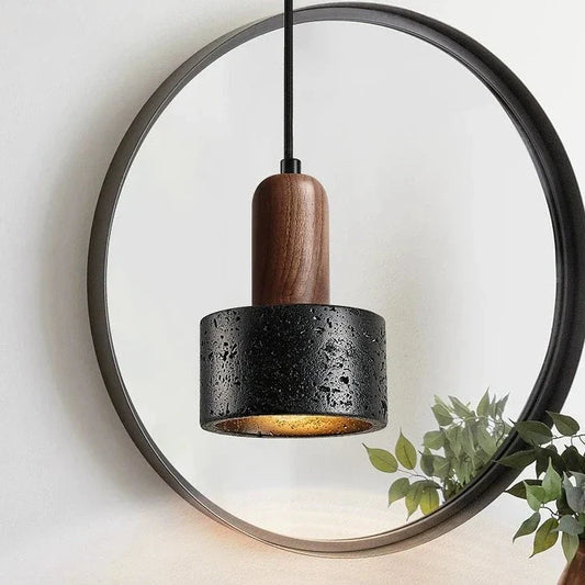 Black Stone Pendant Lamp