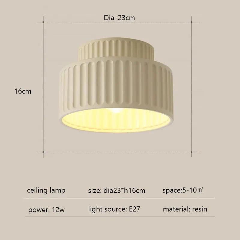 Cream Color Ceiling Light