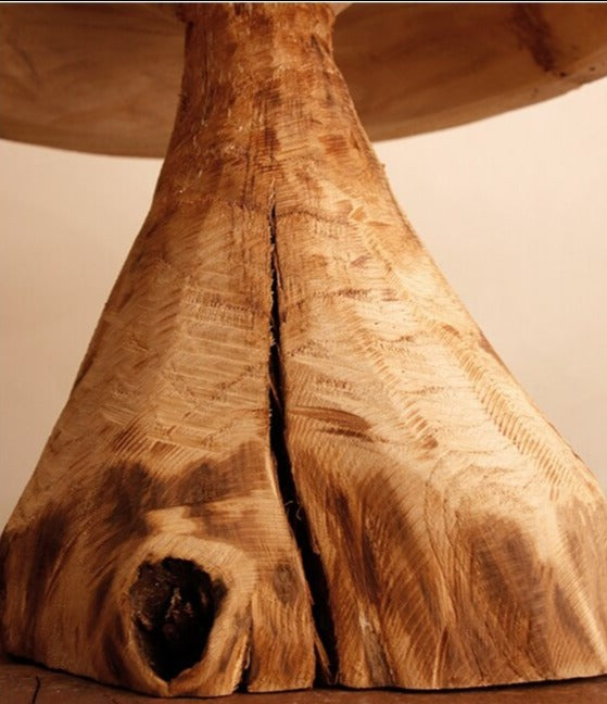 Mushroom Solid Wood Sculpture