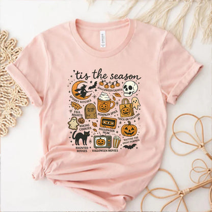 Tis The Season Shirt Retro Halloween Graphic Tee