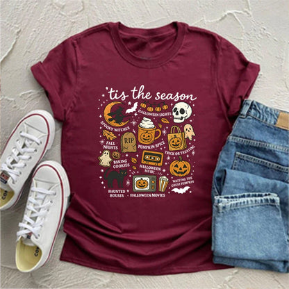 Tis The Season Shirt Retro Halloween Graphic Tee