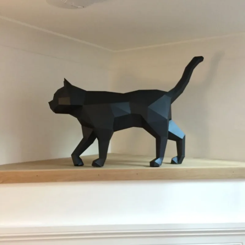 The Papercraft Purr-fection" 3D Cat Model Kit