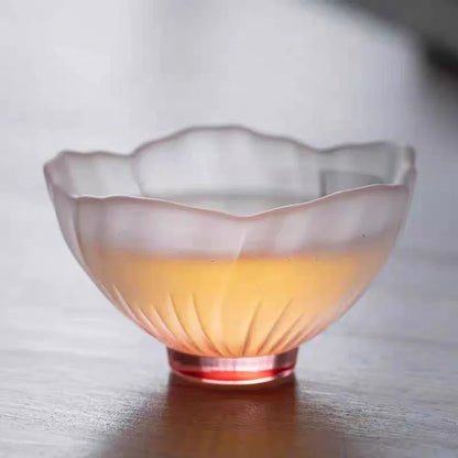 4 Pcs Glazed Sakura Bowls