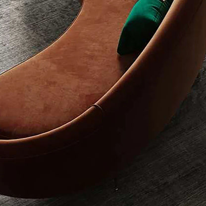 Einzelnes geschwungenes Mid-Century-Sofa