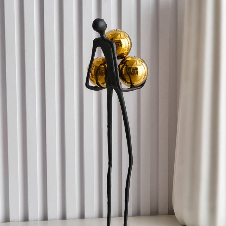 Gilded Orb Sculpture