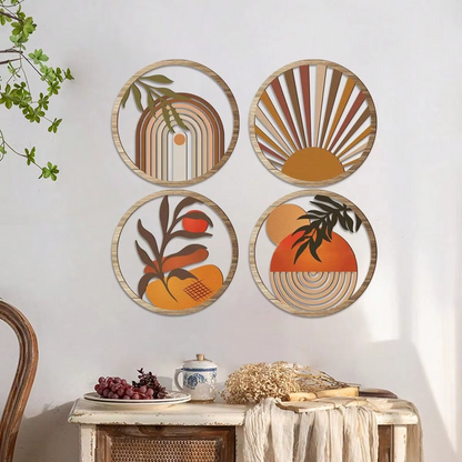 Golden Horizon Wall Art Collection (4pcs)