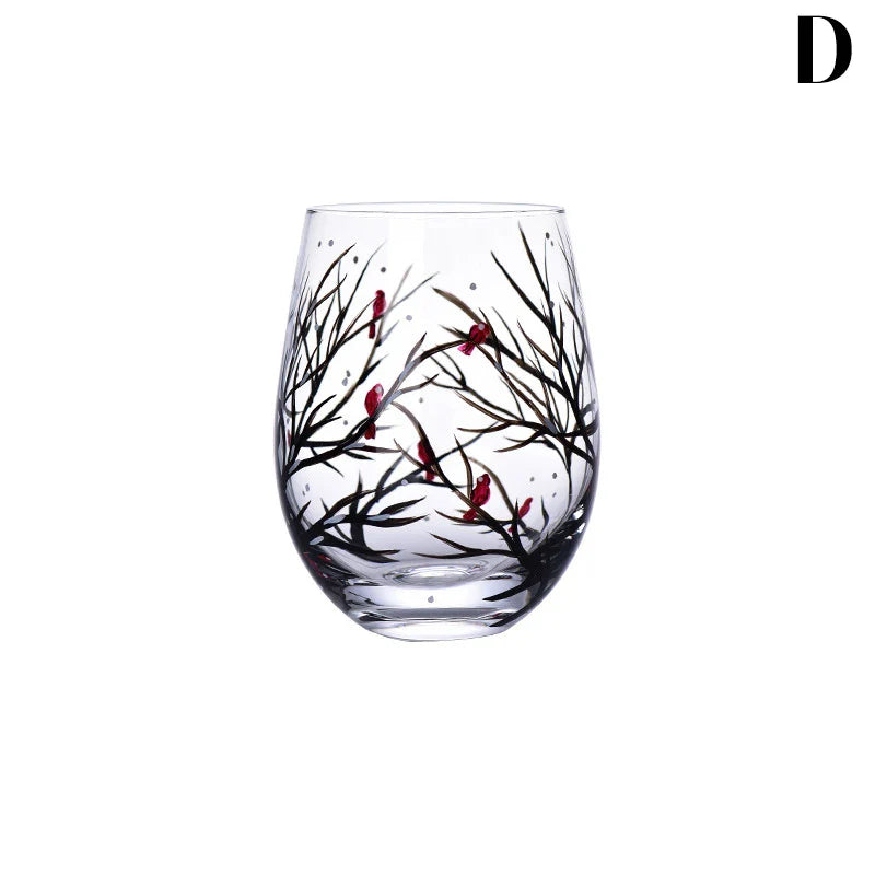 Four Seasons Trees Glass Cup